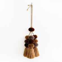 Load image into Gallery viewer, Mexican Pom Tassel in Brown &amp; Taupe