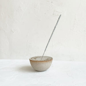 Chrysanthemum Incense Dish in Pumice