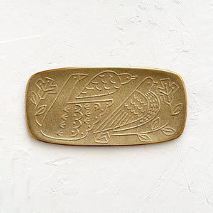 Brass Bird Tray