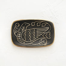 Load image into Gallery viewer, Brass Bird Tray in Black