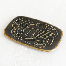 Load image into Gallery viewer, Brass Bird Tray in Black