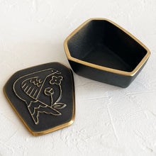 Load image into Gallery viewer, Brass Bird Box in Black