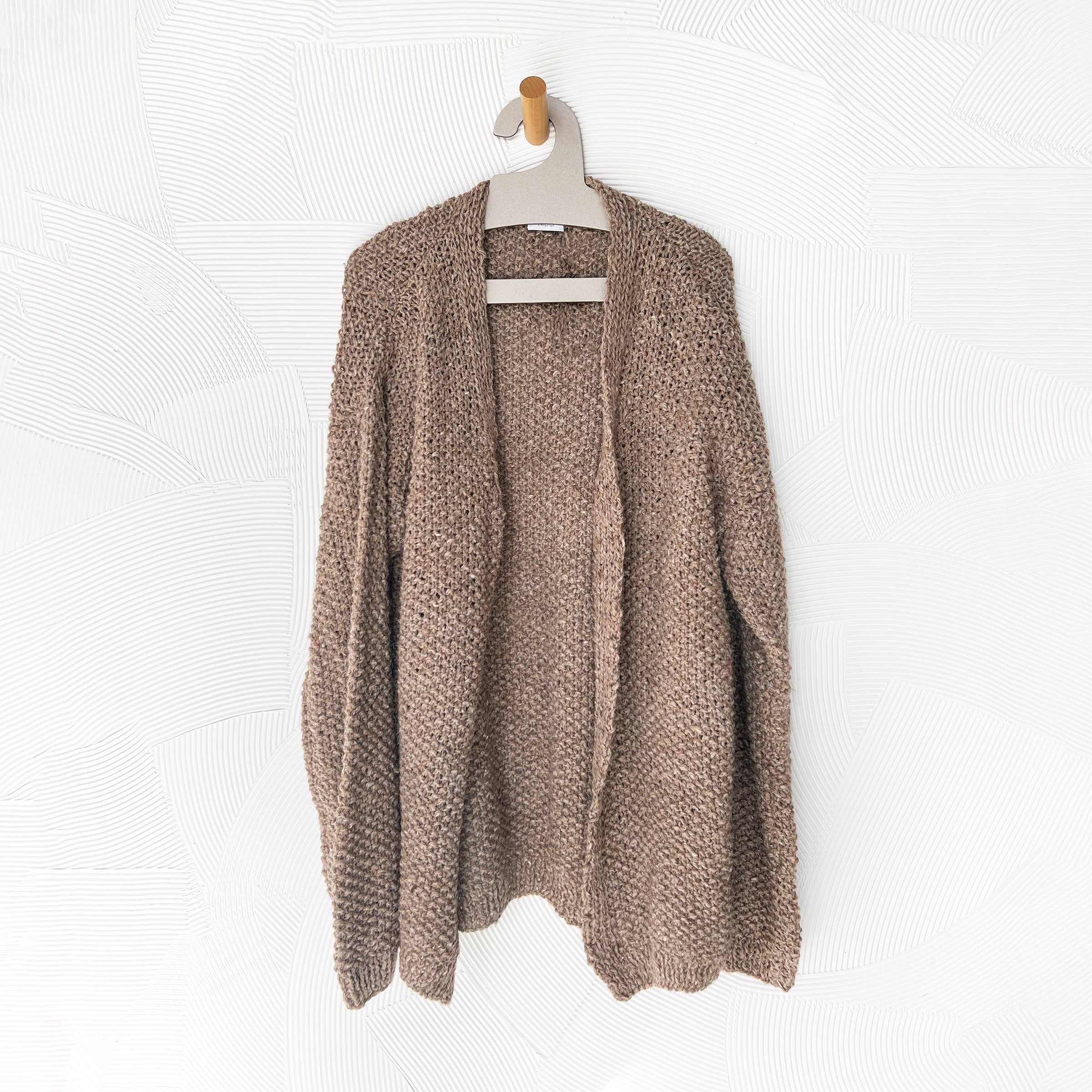 Arroz Long Cardigan in Beige