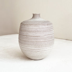 Bud Vase in Gray and Brown