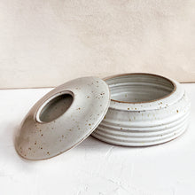 Load image into Gallery viewer, Lidded Vessel in Warm Gray