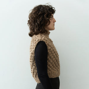 Garbanzo Vest in Beige