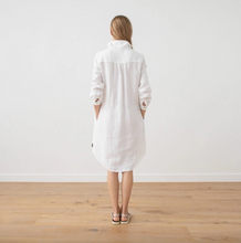 Load image into Gallery viewer, Camilla Linen Dress in White