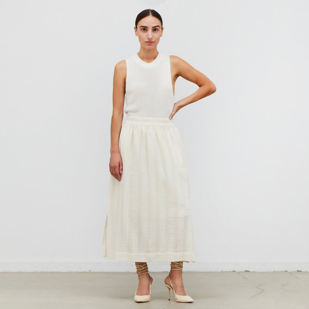 Slub Maxi Skirt