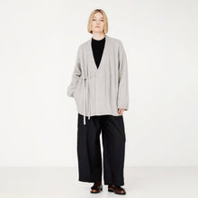 Load image into Gallery viewer, Roan Wrap Cardigan in Fog