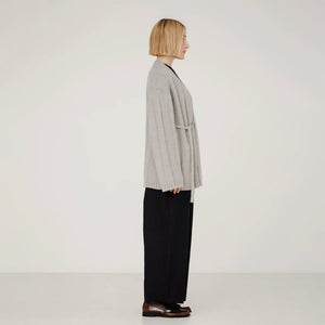 Roan Wrap Cardigan in Fog