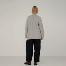 Load image into Gallery viewer, Roan Wrap Cardigan in Fog