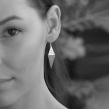 Load image into Gallery viewer, Triangle Dangle Earrings