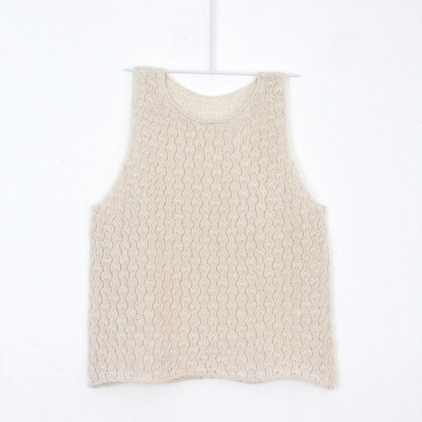 Textured Vest in Natural