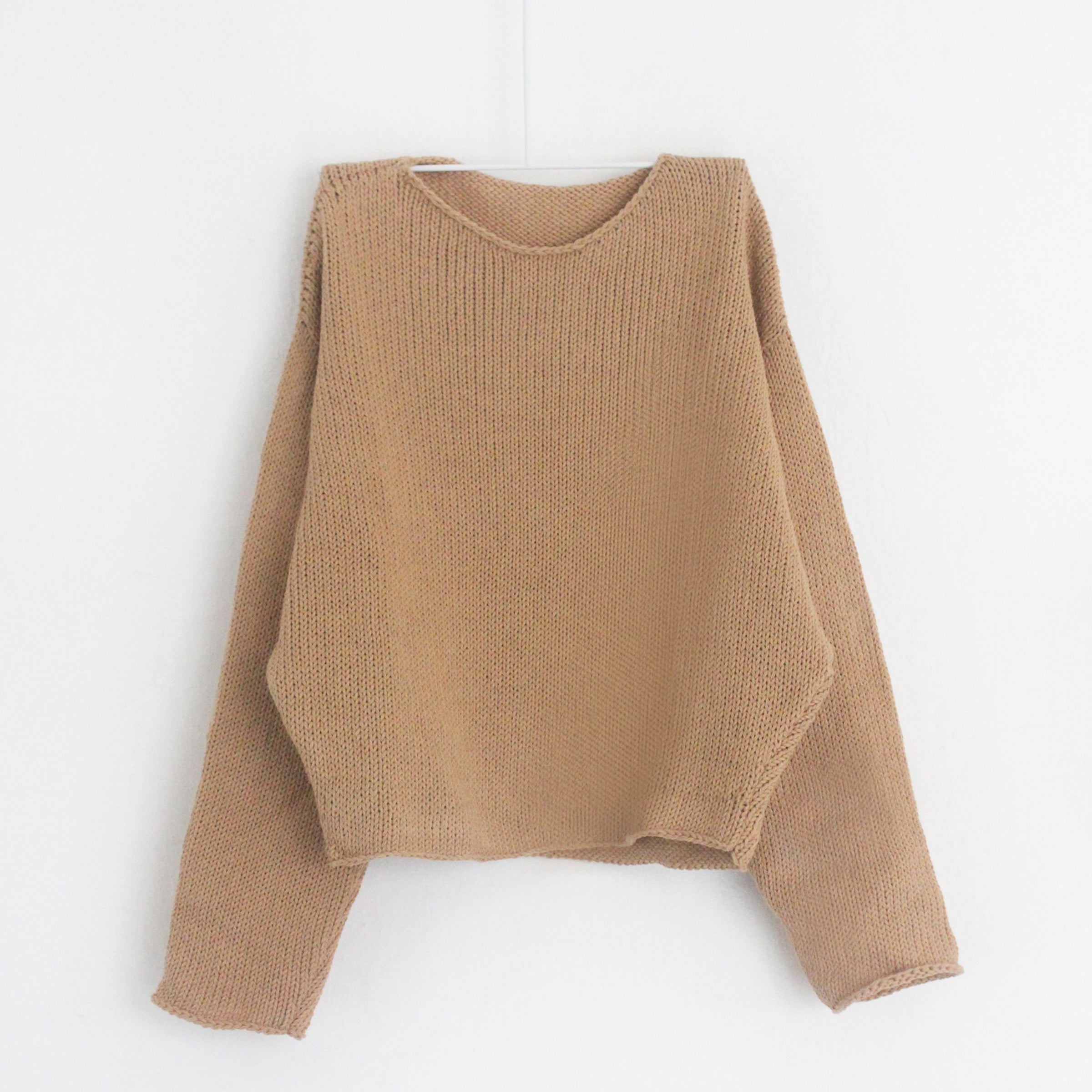 Trapezoid Sweater in Camel