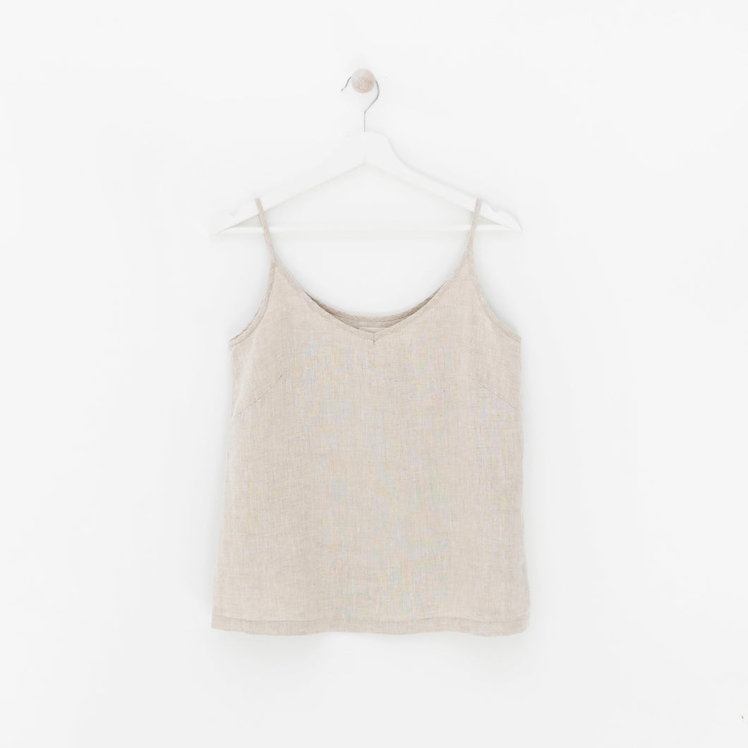 Melange Linen Top