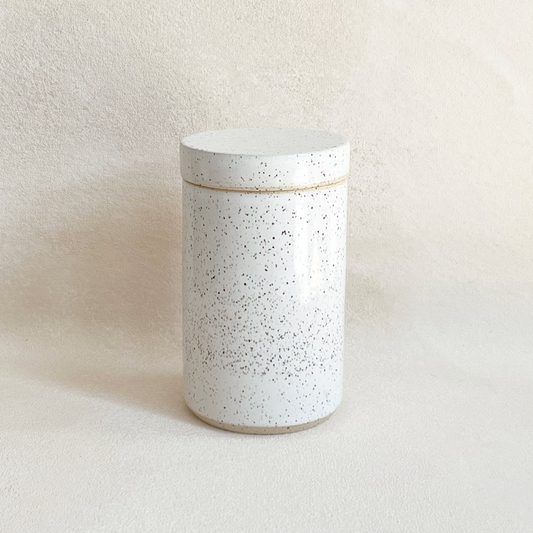 White Ceramic Canister
